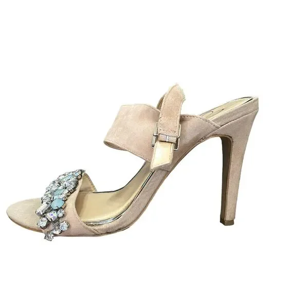 Jessica Simpson Elbella Women's Jeweled Sandals High Heels 8.5 - Picture 12 of 15